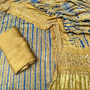 Modal Silk Tie & Dye Bandhani 3 Piece Suit - 30