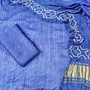Modal Silk Tie & Dye Bandhani 3 Piece Suit - 26