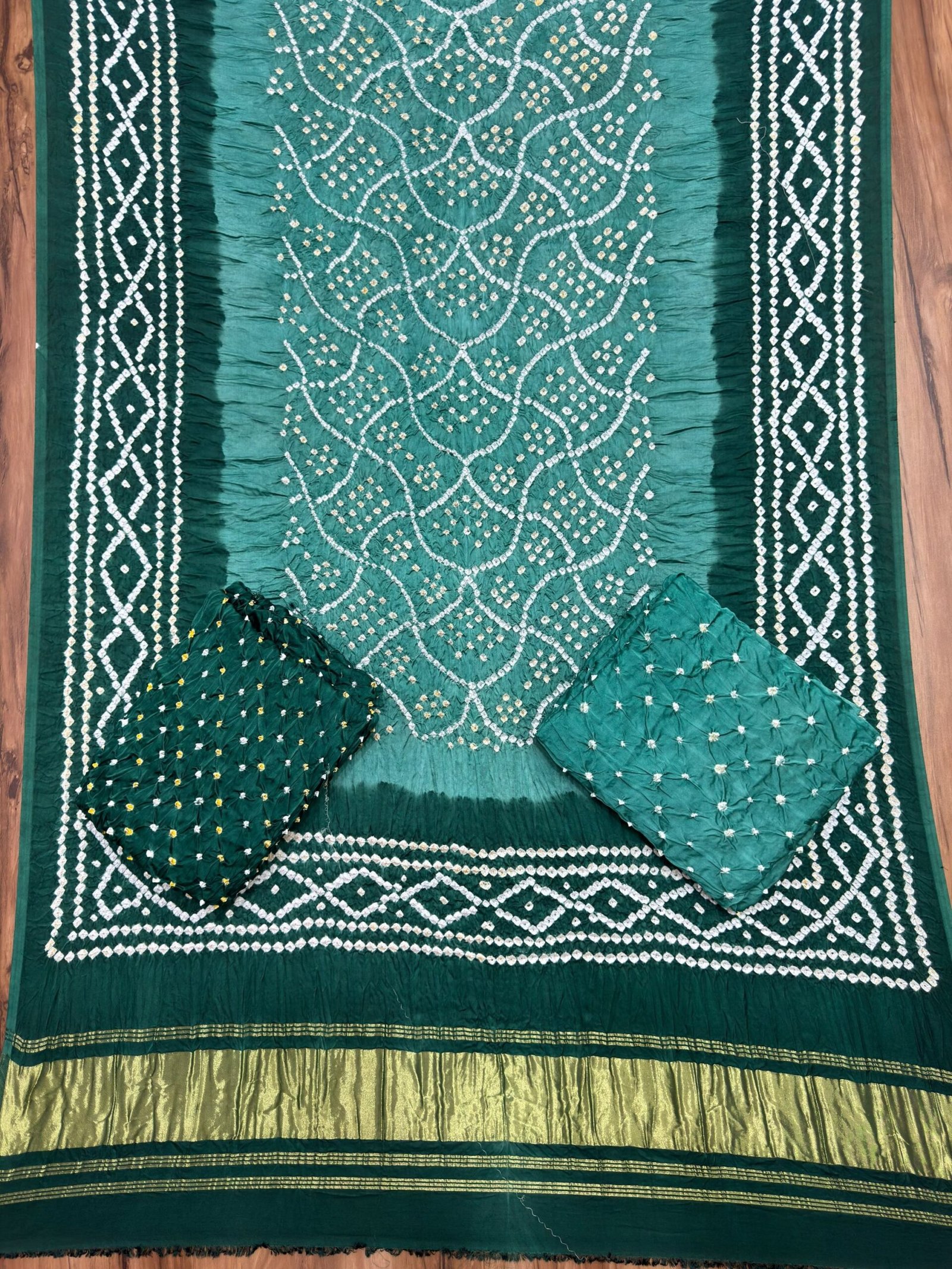 Bandhani Suit – Modal Silk Barik Bandhej 01