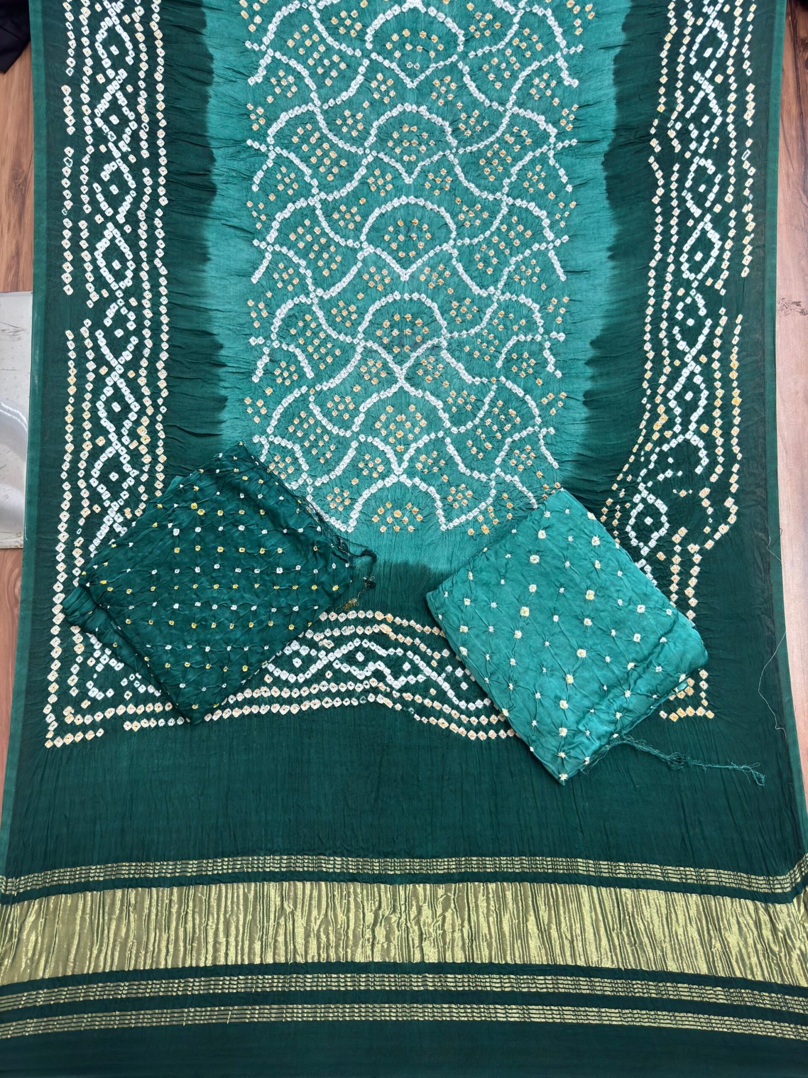 Bandhani Suit – Modal Silk Barik Bandhej 02