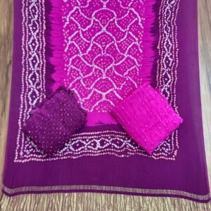 Bandhani Suit – Modal Silk Barik Bandhej 09