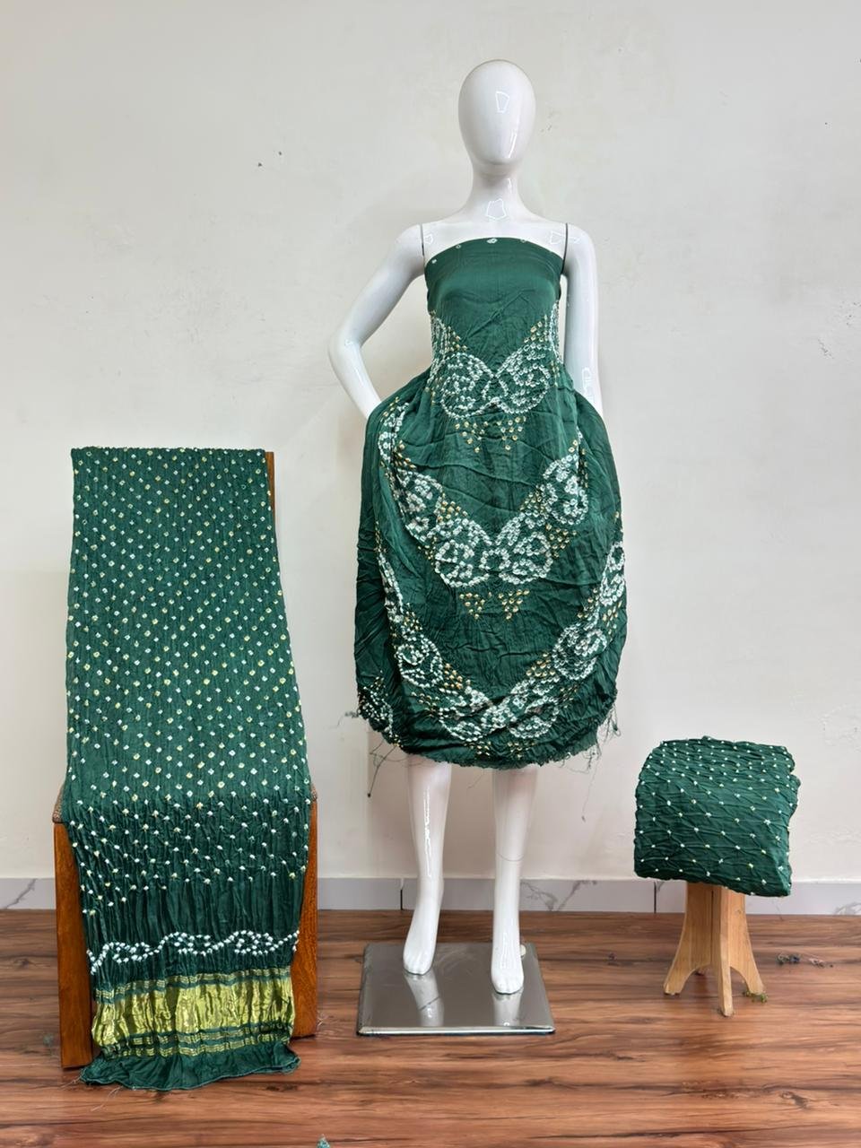 Bandhani Suit – Modal Silk Fancy Barik Bandhej 09