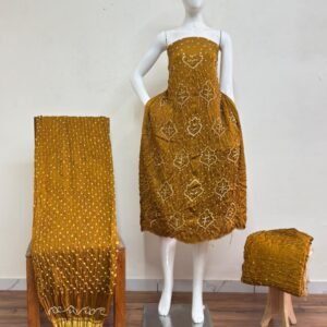 Bandhani Suit – Modal Silk Fancy Barik Bandhej 03