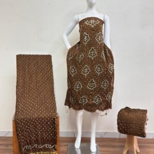 Bandhani Suit – Modal Silk Fancy Barik Bandhej 02
