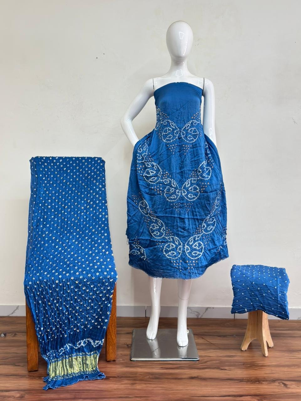 Bandhani Suit – Modal Silk Fancy Barik Bandhej 12