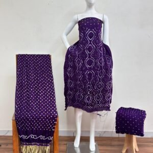 Bandhani Suit – Modal Silk Fancy Barik Bandhej 36